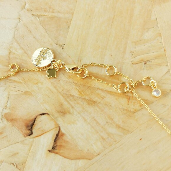 NEW Kate Spade Disney Minnie Black Necklace Gold - Picture 3 of 3